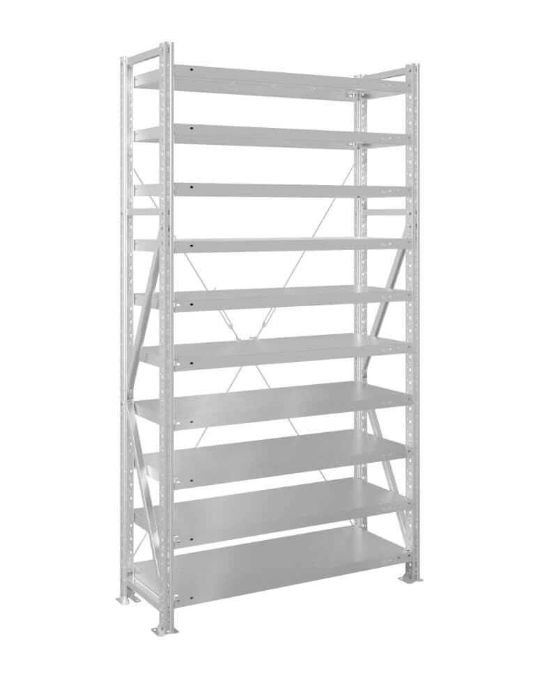 Стеллаж MS U 2000x700x300 10 полок (200 кг, металл) купить в Гатчине