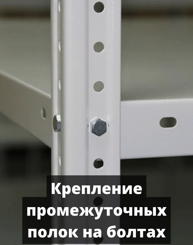 Стеллаж металлический Титан МС-500 2000х1000х400 6 полок купить в Гатчине Стеллаж металлический Титан МС-500 2000х1000х400 6 полок купить в Гатчине