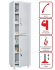 Медицинский шкаф HILFE МД 1 1657/SS купить в Гатчине