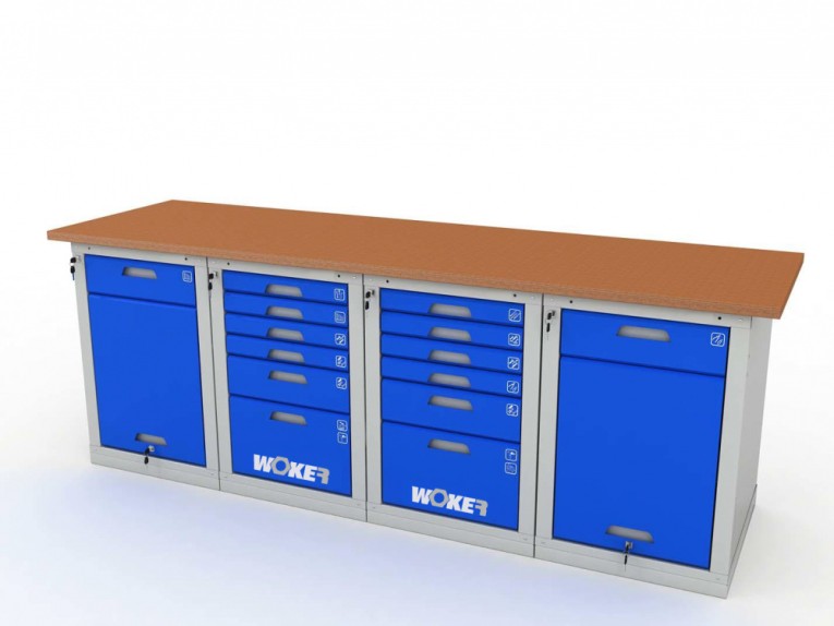 Верстак четырехтумбовый WOKER PRO 42662.2400 купить в Гатчине