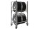 Стеллаж MS PRO 1350/781X606 передвижной для хранения до 4 шин купить в Гатчине