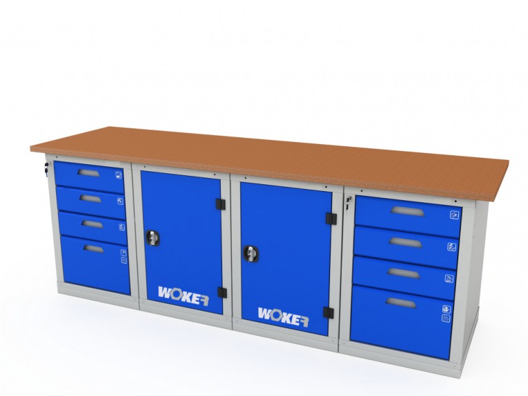 Верстак четырехтумбовый WOKER PRO 44114.2400 купить в Гатчине