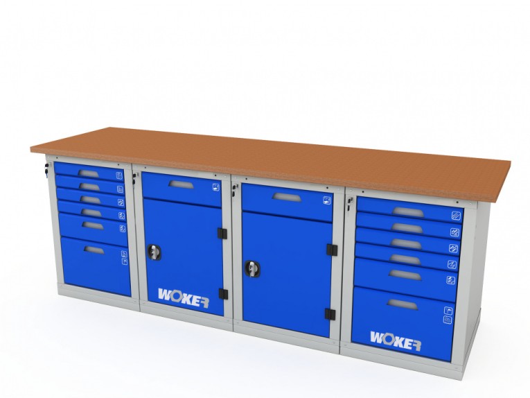Верстак четырехтумбовый WOKER PRO 46226.2400 купить в Гатчине