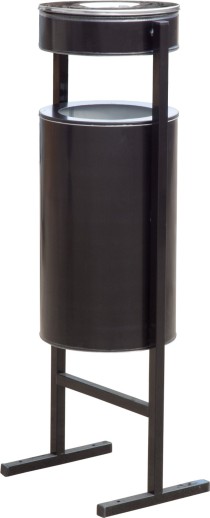 Урна уличная с пепельницей 36 литров черный Урна уличная с пепельницей 36 литров черный