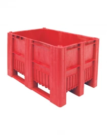 BoxPallet 1200х800х740 мм красный сплошной BoxPallet 1200х800х740 мм красный сплошной