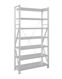 Стеллаж MS U 2500x700x300 7 полок (300 кг, перф) Стеллаж MS U 2500x700x300 7 полок (300 кг, перф)