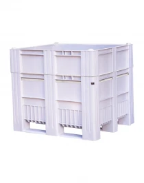 BoxPallet 1200x1000x1035 мм сплошной на полозьях серый