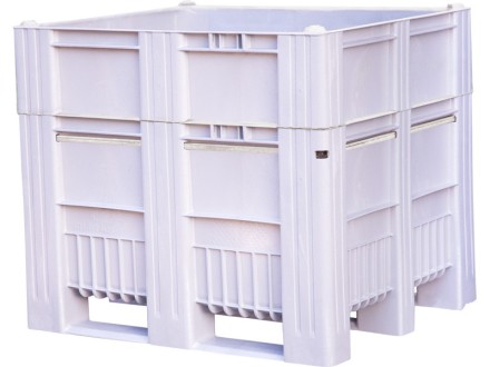 BoxPallet 1200x1000x1035 мм сплошной на полозьях серый купить в Гатчине