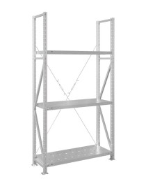 Стеллаж MS U 2500x1000x500 3 полки (200 кг, перф) Стеллаж MS U 2500x1000x500 3 полки (200 кг, перф)