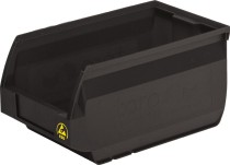 Ящик Verona 250х150х130 PP, черный антистатичный Ящик Verona 250х150х130 PP, черный антистатичный