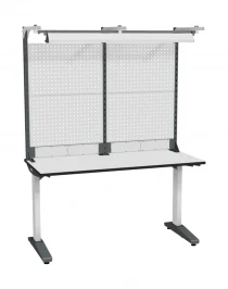 Стол монтажный ДиКом СР-150-01, ESD Thermopal, нерегулируемый, экран Э3, со светильником