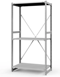 Стеллаж ТСУ 2000x1000x400 3 полки (300 кг, перф) Стеллаж ТСУ 2000x1000x400 3 полки (300 кг, перф)