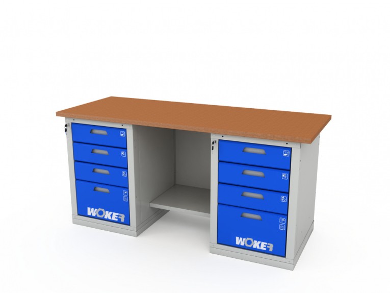 Верстак двухтумбовый WOKER PRO 2404.1800 купить в Гатчине