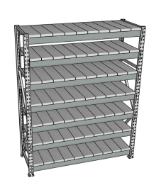 Стеллаж грузовой СГР 3000x1800x600 7 полок (металл) Стеллаж грузовой СГР 3000x1800x600 7 полок (металл)