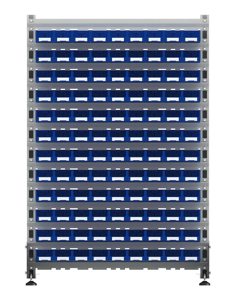 Стеллаж для пластиковых лотков SORTEX двухсторонний 1500x1000x800.01 купить в Гатчине Стеллаж для пластиковых лотков SORTEX двухсторонний 1500x1000x800.01 купить в Гатчине