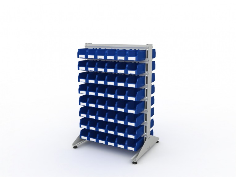Стеллаж для пластиковых лотков SORTEX двухсторонний 1500x1000x800.02 купить в Гатчине