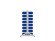 Стеллаж для пластиковых лотков SORTEX двухсторонний 1500x1000x800.02 купить в Гатчине