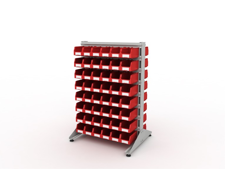 Стеллаж для пластиковых лотков SORTEX двухсторонний 1500x1000x800.02 купить в Гатчине Стеллаж для пластиковых лотков SORTEX двухсторонний 1500x1000x800.02 купить в Гатчине