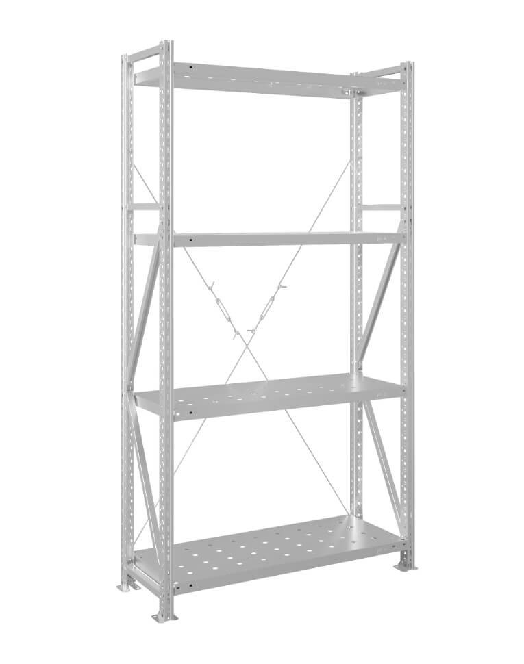 Стеллаж MS U 2000x1000x300 4 полки (200 кг, перф) купить в Гатчине