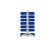 Стеллаж для пластиковых лотков SORTEX двухсторонний 1500x1000x800.03 купить в Гатчине