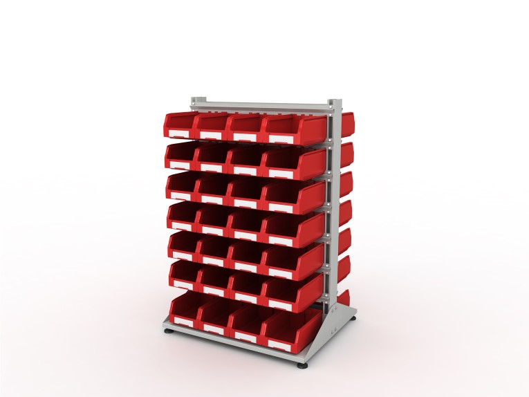 Стеллаж для пластиковых лотков SORTEX двухсторонний 1500x1000x800.03 купить в Гатчине Стеллаж для пластиковых лотков SORTEX двухсторонний 1500x1000x800.03 купить в Гатчине