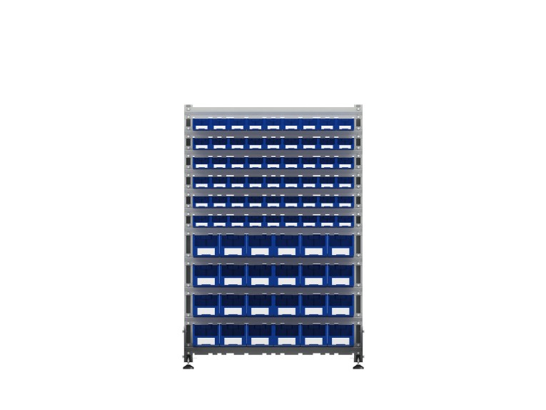 Стеллаж для пластиковых лотков SORTEX двухсторонний 1500x1000x800.04 купить в Гатчине Стеллаж для пластиковых лотков SORTEX двухсторонний 1500x1000x800.04 купить в Гатчине