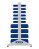 Стеллаж для пластиковых лотков SORTEX двухсторонний 1500x1000x800.04 купить в Гатчине