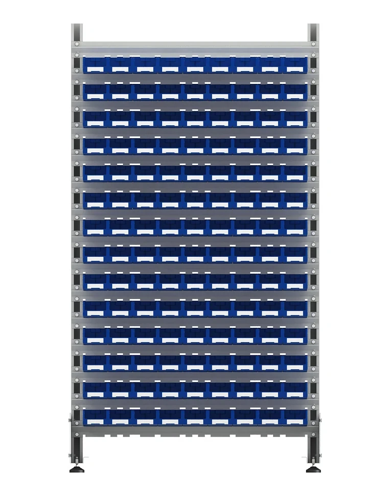 Стеллаж для пластиковых лотков SORTEX двухсторонний 1800x1000x800.01 купить в Гатчине