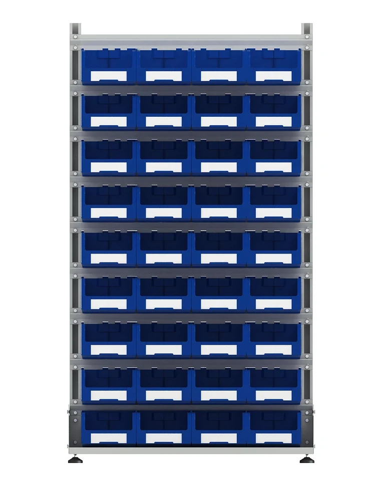 Стеллаж для пластиковых лотков SORTEX двухсторонний 1800x1000x800.03 купить в Гатчине Стеллаж для пластиковых лотков SORTEX двухсторонний 1800x1000x800.03 купить в Гатчине