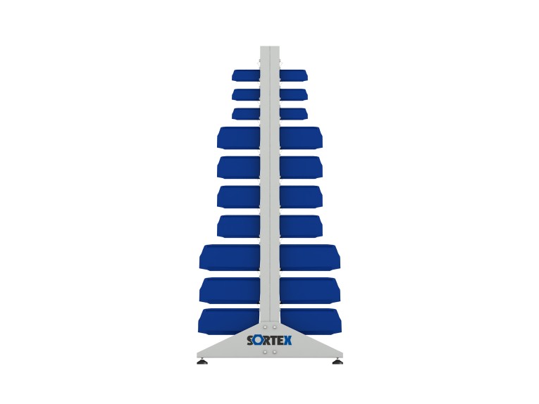 Стеллаж для пластиковых лотков SORTEX двухсторонний 1800x1000x800.05 купить в Гатчине Стеллаж для пластиковых лотков SORTEX двухсторонний 1800x1000x800.05 купить в Гатчине