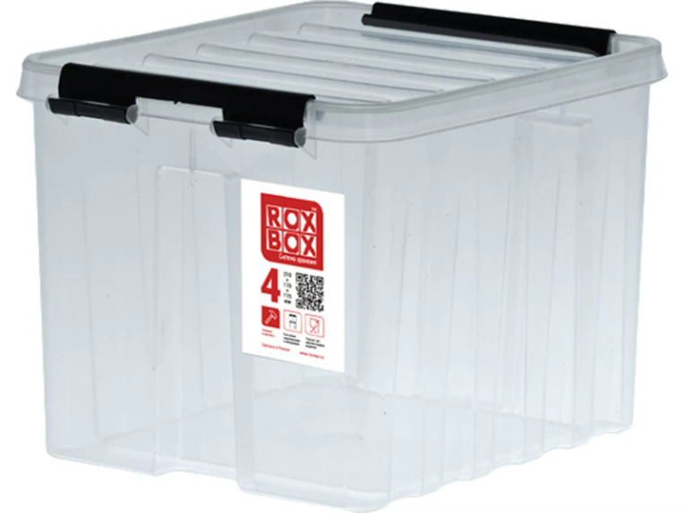 Контейнер Rox Box Original 4 (210х170х175 мм с крышкой и клипсами прозрачный) купить в Гатчине Контейнер Rox Box Original 4 (210х170х175 мм с крышкой и клипсами прозрачный) купить в Гатчине