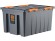 Контейнер особопрочный Rox Box PRO 120 (740х565х400 мм с крышкой и клипсами, на роликах, антрацит) купить в Гатчине