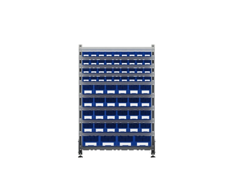 Стеллаж для пластиковых лотков SORTEX односторонний 1500x1000x450.05 купить в Гатчине Стеллаж для пластиковых лотков SORTEX односторонний 1500x1000x450.05 купить в Гатчине