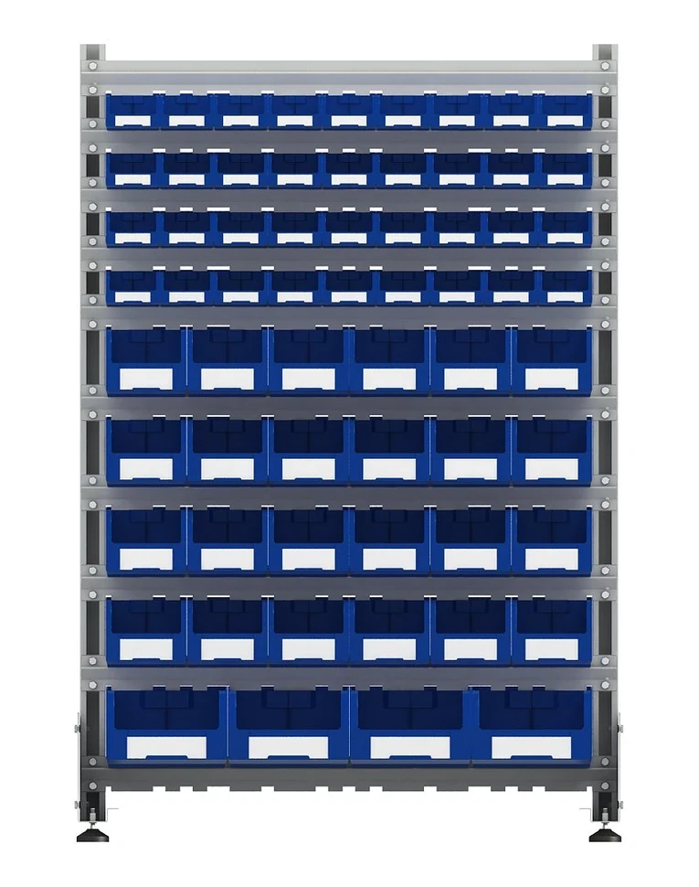 Стеллаж для пластиковых лотков SORTEX односторонний 1500x1000x450.05 купить в Гатчине Стеллаж для пластиковых лотков SORTEX односторонний 1500x1000x450.05 купить в Гатчине