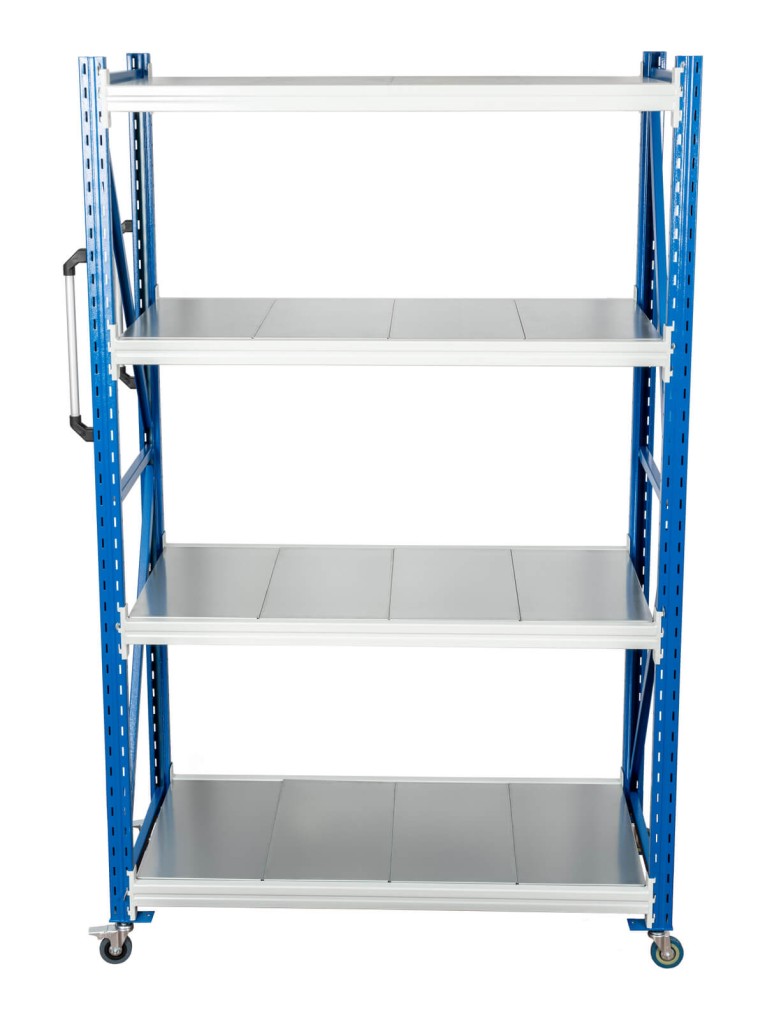 Стеллаж мобильный БиКом СТ-4 250x90x90 4 полки купить в Гатчине