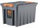 Контейнер особопрочный Rox Box PRO 70 (589х396х355 мм с крышкой и клипсами, на роликах, антрацит) купить в Гатчине