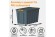 Контейнер особопрочный Rox Box PRO 70 (589х396х355 мм с крышкой и клипсами, на роликах, антрацит) купить в Гатчине