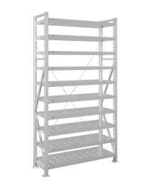 Стеллаж MS U 3000x1000x300 10 полок (200 кг, перф) Стеллаж MS U 3000x1000x300 10 полок (200 кг, перф)