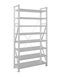 Стеллаж MS U 3000x700x300 8 полок (300 кг, перф) Стеллаж MS U 3000x700x300 8 полок (300 кг, перф)
