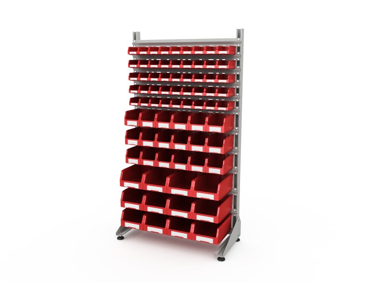 Стеллаж для пластиковых лотков SORTEX односторонний 1800x1000x450.06 купить в Гатчине Стеллаж для пластиковых лотков SORTEX односторонний 1800x1000x450.06 купить в Гатчине