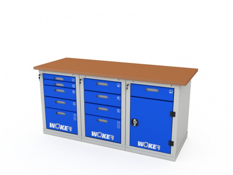 Верстак трехтумбовый WOKER PRO 3542.1800 купить в Гатчине