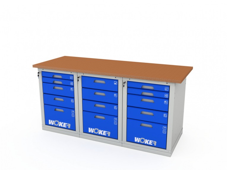 Верстак трехтумбовый WOKER PRO 3545.1800 купить в Гатчине